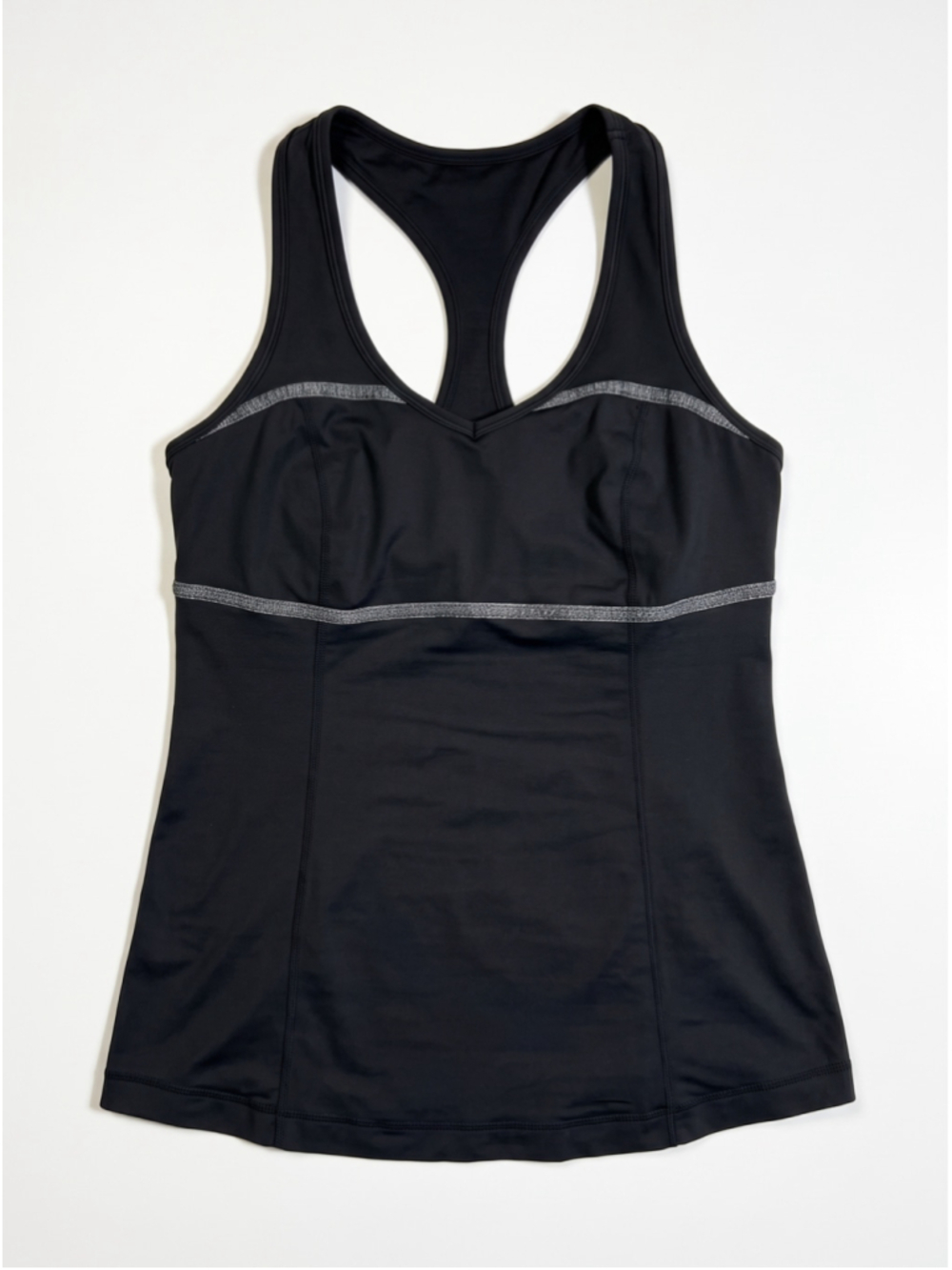 LULULEMON Scoopneck Racerback Tank Sleeveless Gray Top, Sz 6